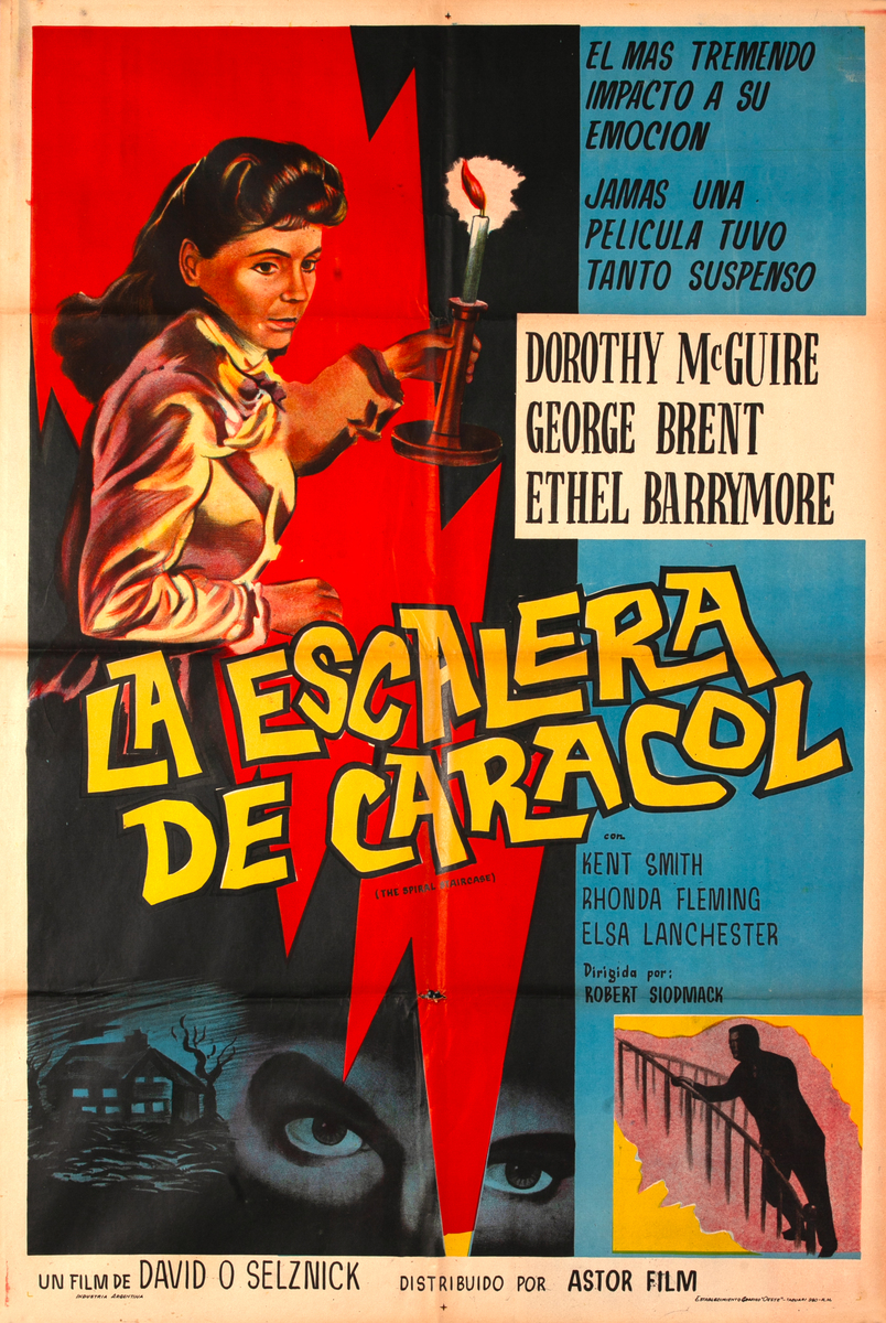 The Spiral Staircase, Argentinian Movie Poster