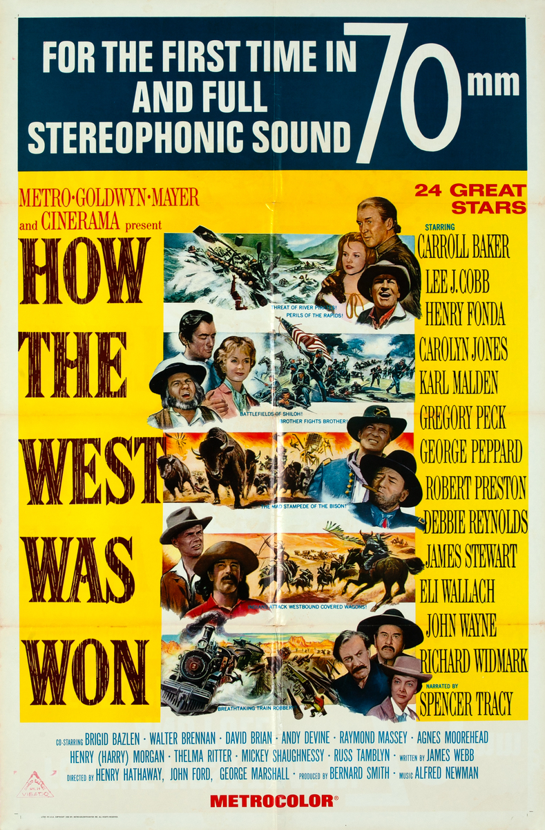 How the West Was Won,  1 Sheet (R69) Movie Poster