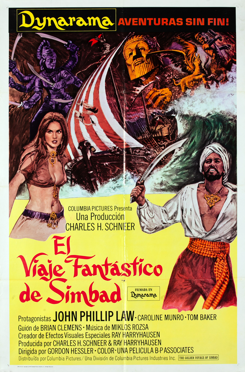 The Golden Voyage of Sinbad, Spanish 1 Sheet Movie Poster