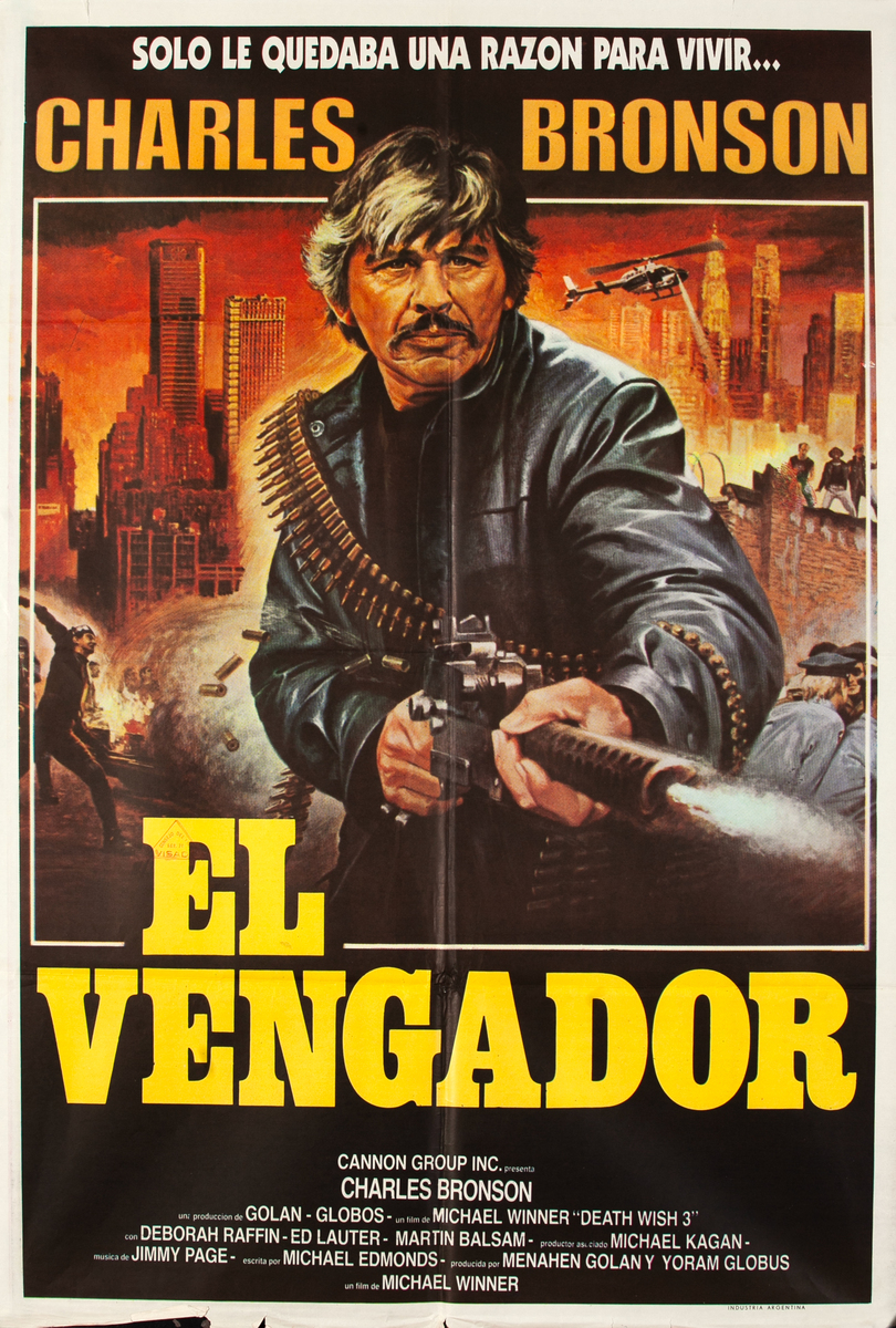 Death Wish III Argentinian Movie Poster