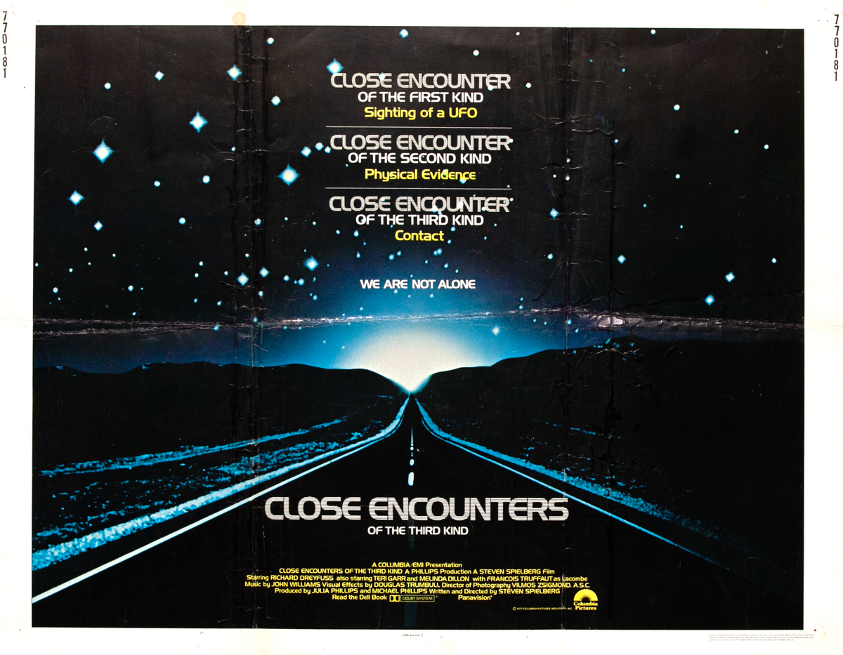 Close Encounters of the Third Kind, 1/2 Sheet Movie Poster