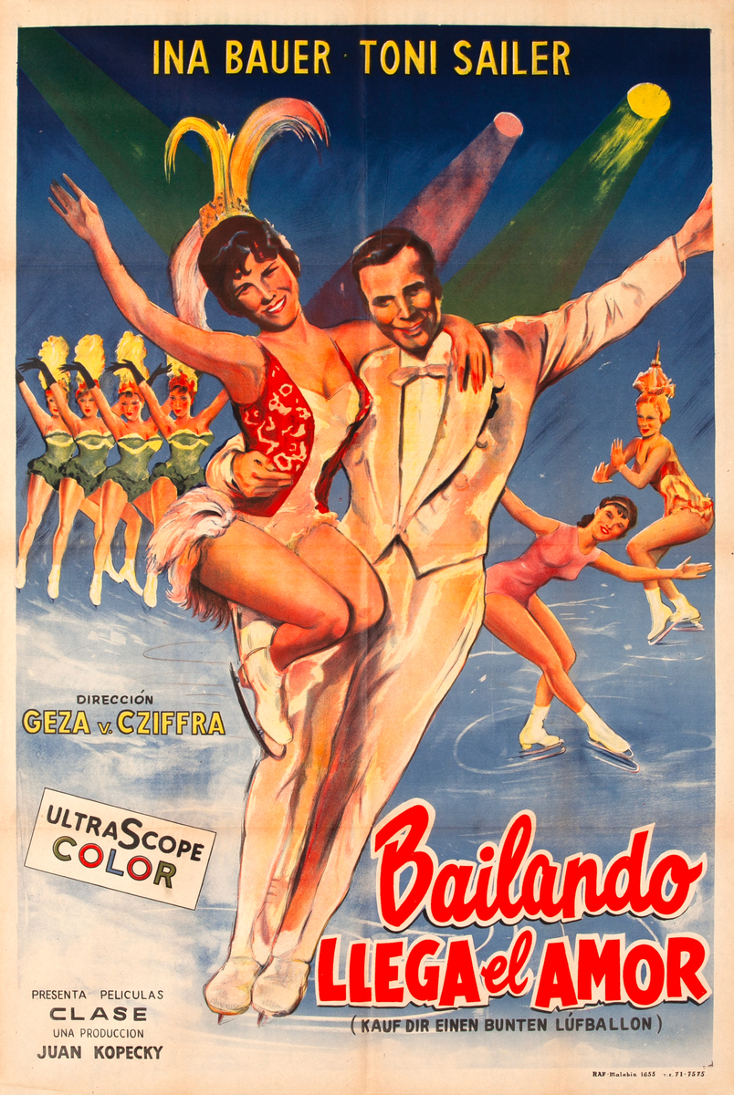 Bailando Llega el Amor Argentinian Movie Poster  (originally Kauf dir Einen Bunten Luftballon)