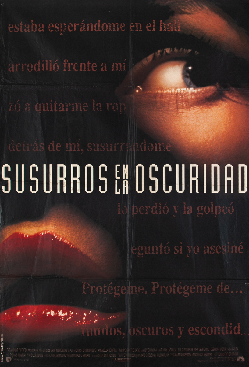 Whispers in the Dark Original Argentinian Movie Poster