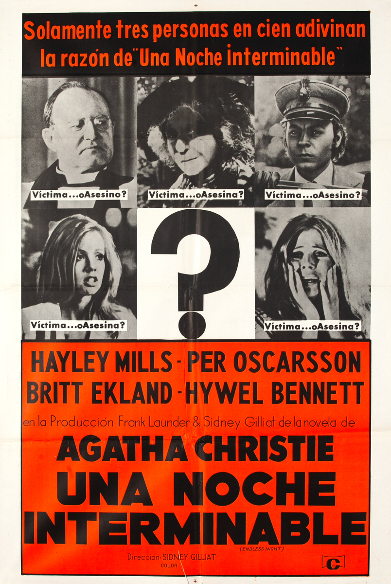 Agatha Christie's Endless Night, Argentinian Movie Poster