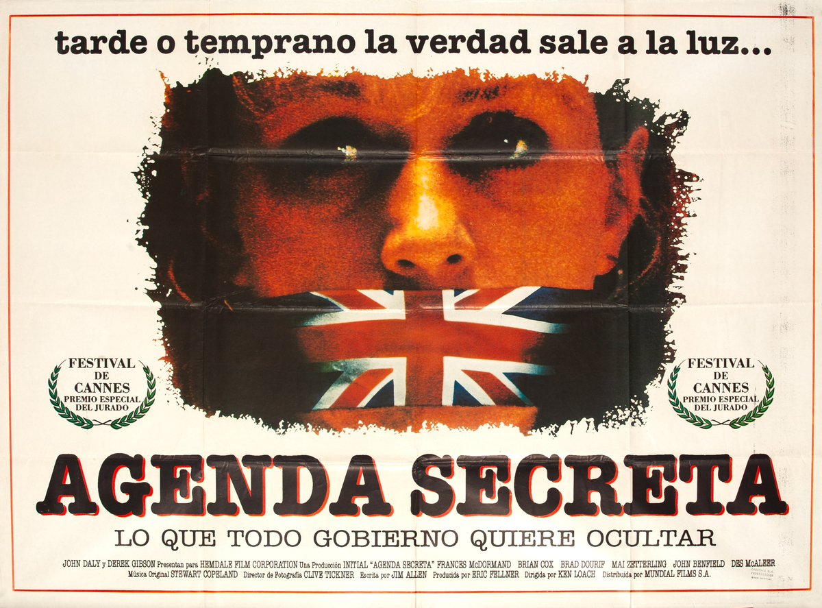 Hidden Agenda Oversized Spanish Movie Poster