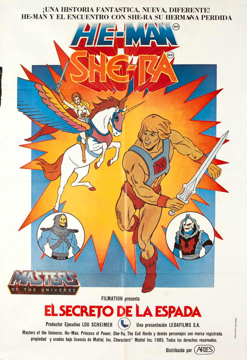 Secret of the Sword - Masters of the Universe, He-Man, She-Ra, Skeletor! 1 Sheet Spanish Movie Poster