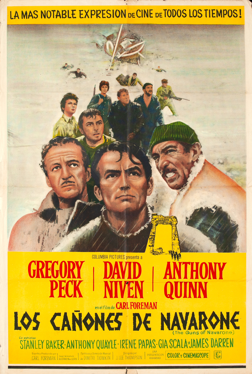 The Guns of Navarone, Argentinian Movie Poster