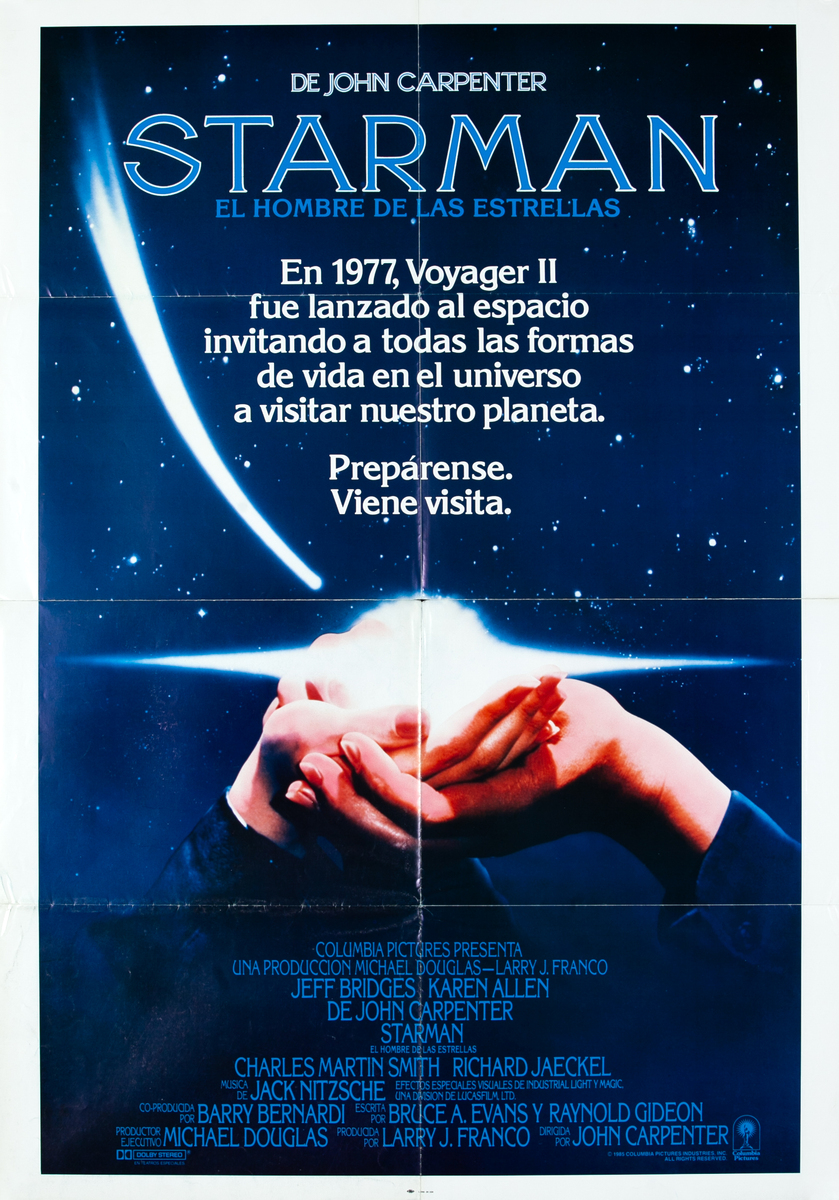 John Carpenter's Starman, Spanish Movie Poster