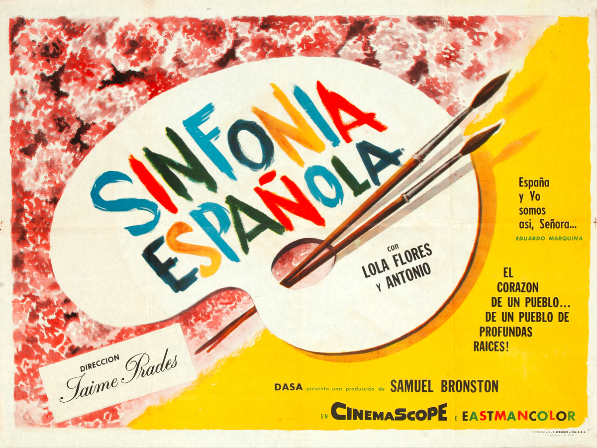 Spanish Symphony Sinfonía española Movie Poster 