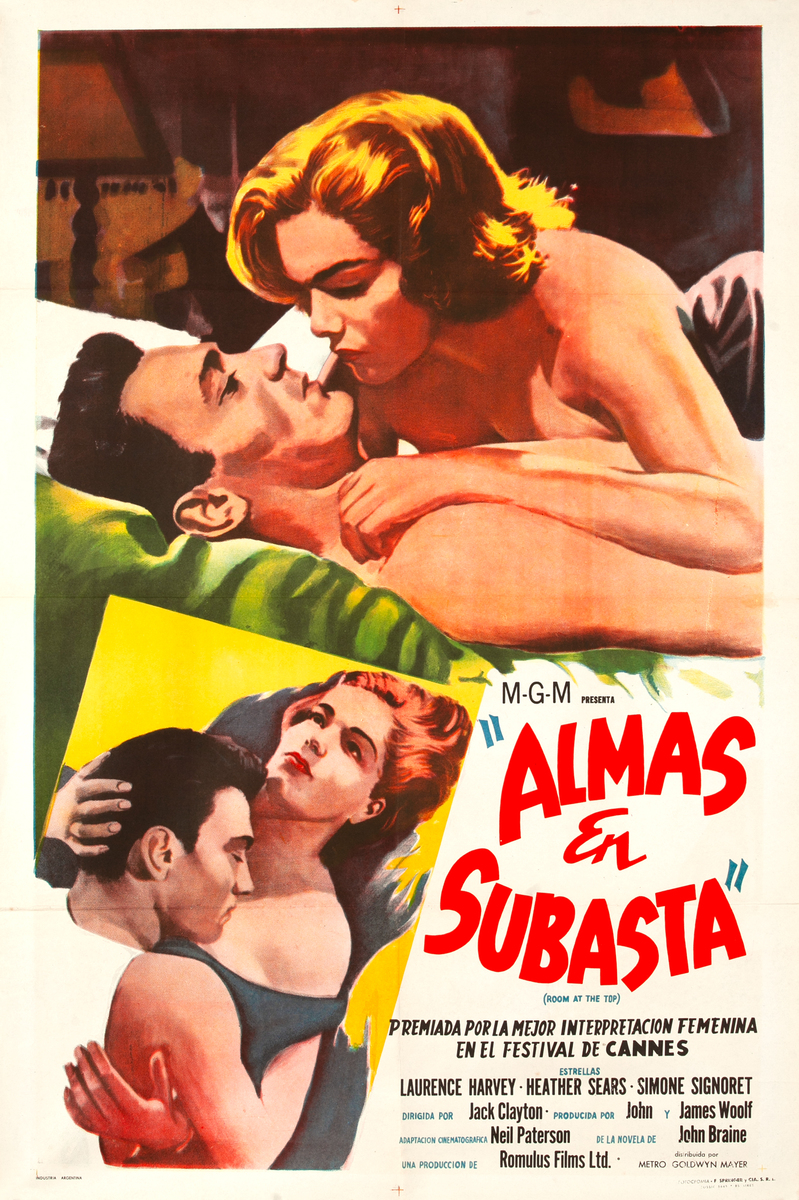 Almas en subasta Room at the Top Argentinian Movie Poster