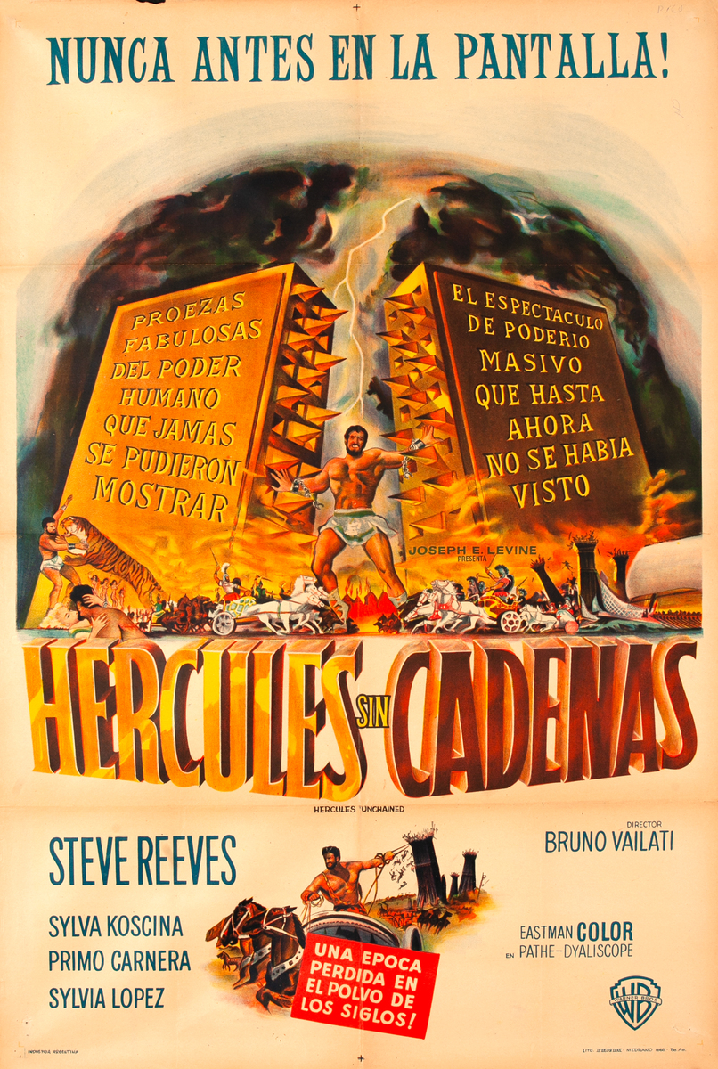 Hercules Unchained Argentinian Movie Poster