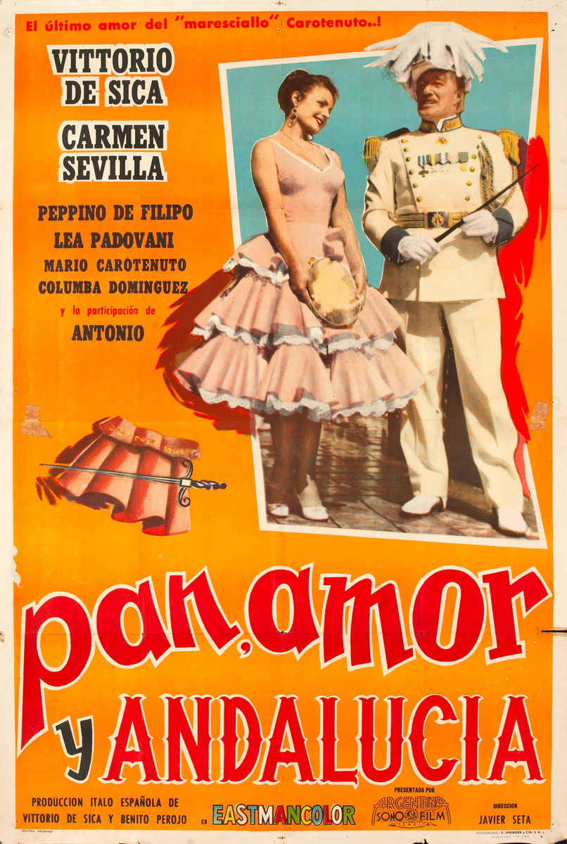 Pan, amor y Andalucía Argentinian Movie Poster