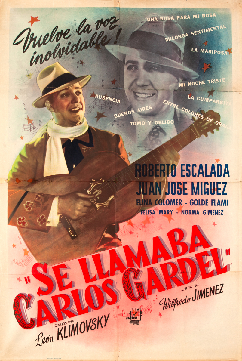 Se llamaba Carlos Gardel Argentinian Movie Poster 