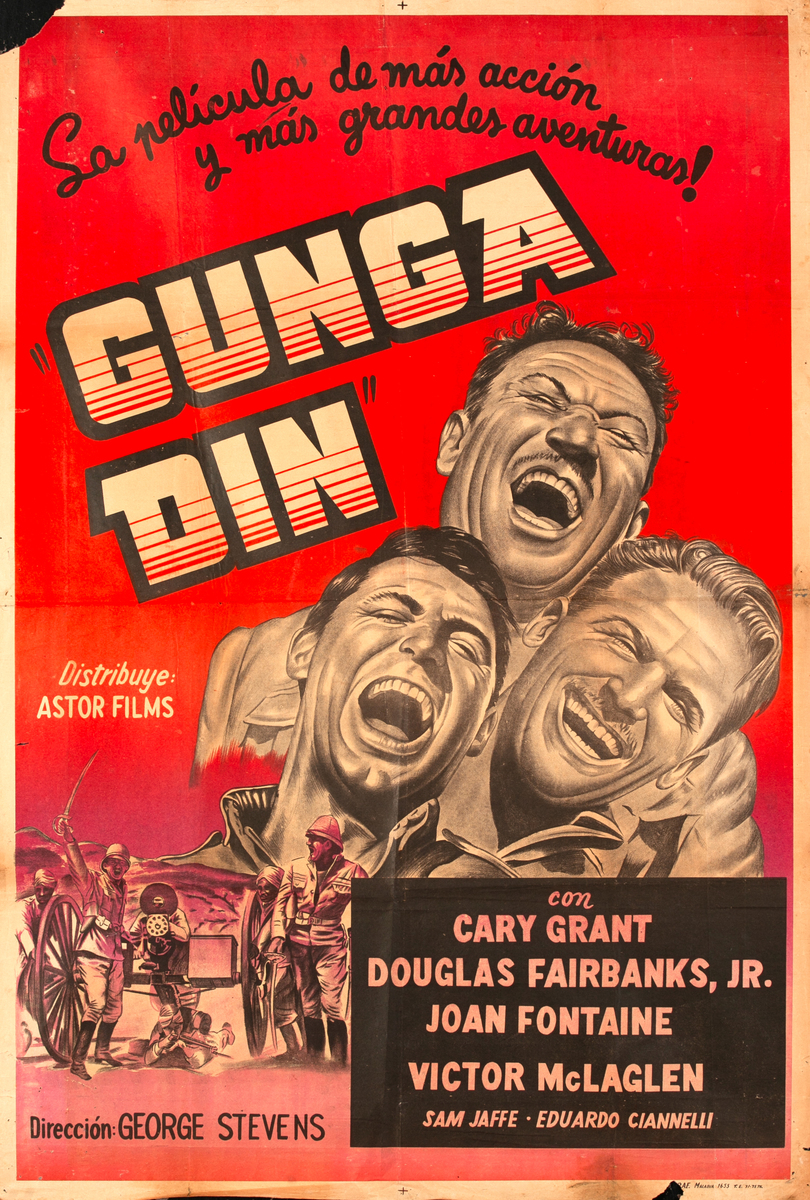 Gunga Din, Argentinian Movie Poster 