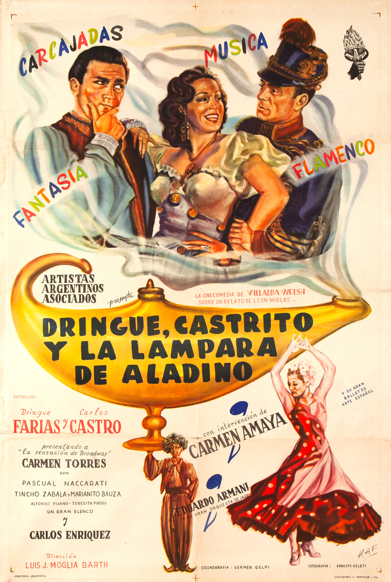 Dringue, Castrito y la Lámpara de Aladino Argentinain Movie Poster