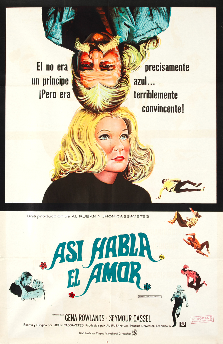 Minnie and Moskowitz (Así habla el amor) Argentinian Movie Poster