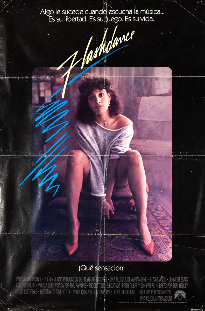 Flashdance, Spanish 1 Sheet Movie Poster 