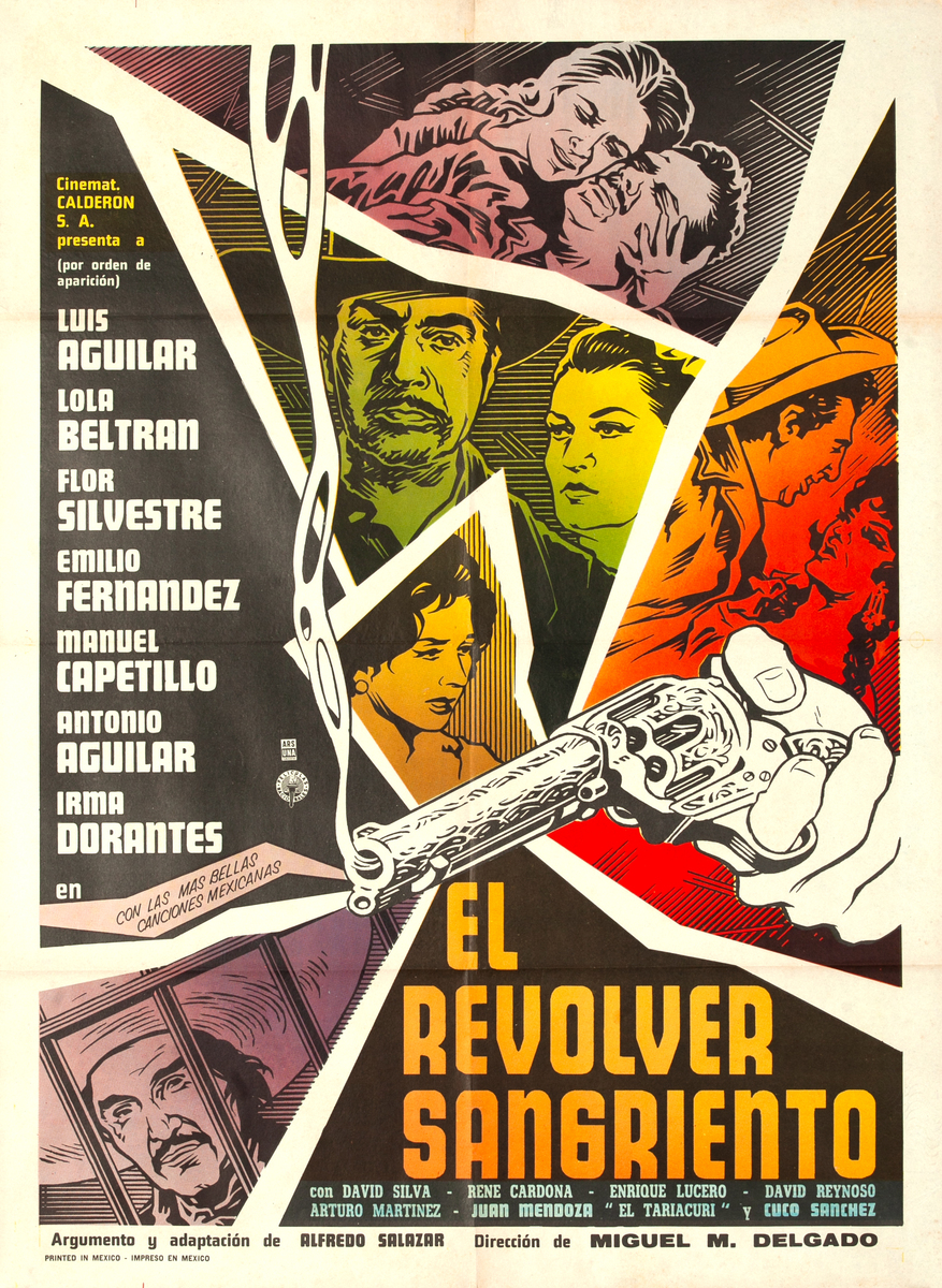 El Revolver Sangriento Spanish 1 Sheet Movie Poster 