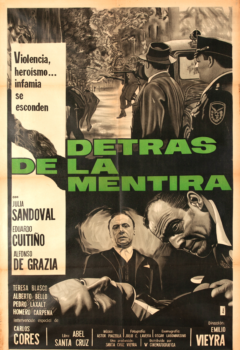 Detrás de la Mentira Behind the Lie Argentinian Movie Poster