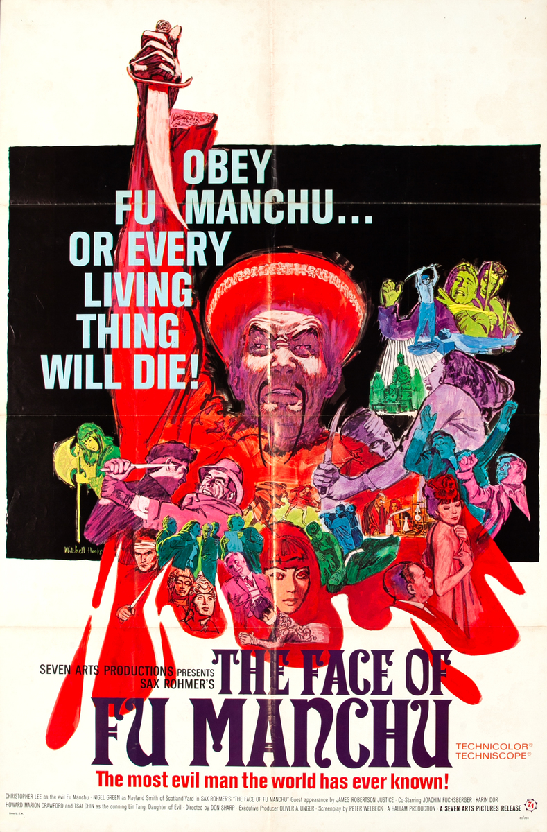 The Face of Fu Manchu, 1 Sheet Movie Poster