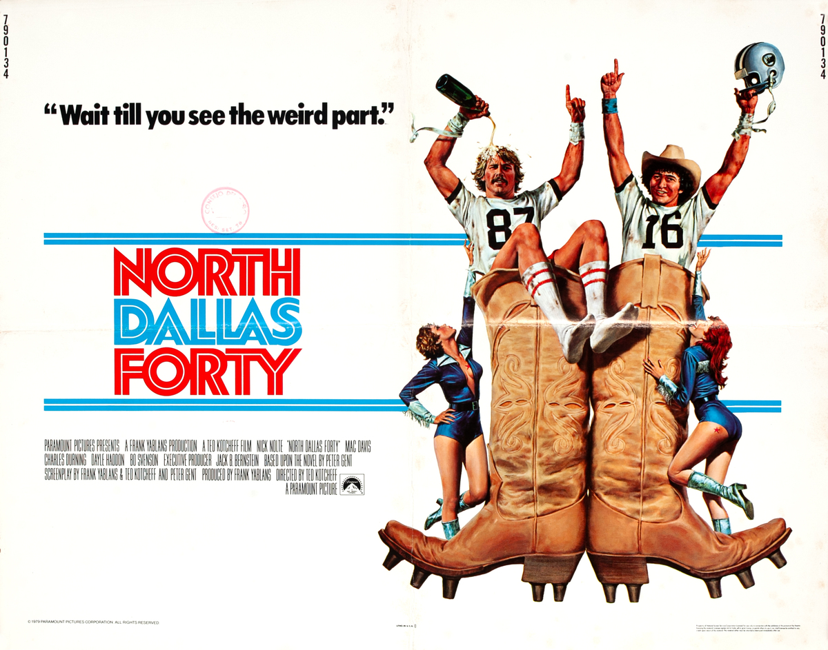 North Dallas Forty 1/2 Sheet Movie Poster