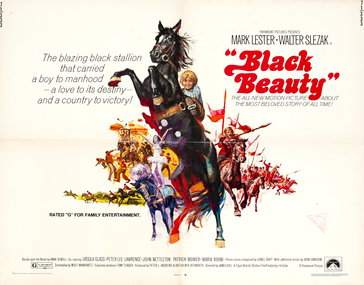 Black Beauty, 1/2 Sheet Movie Poster 