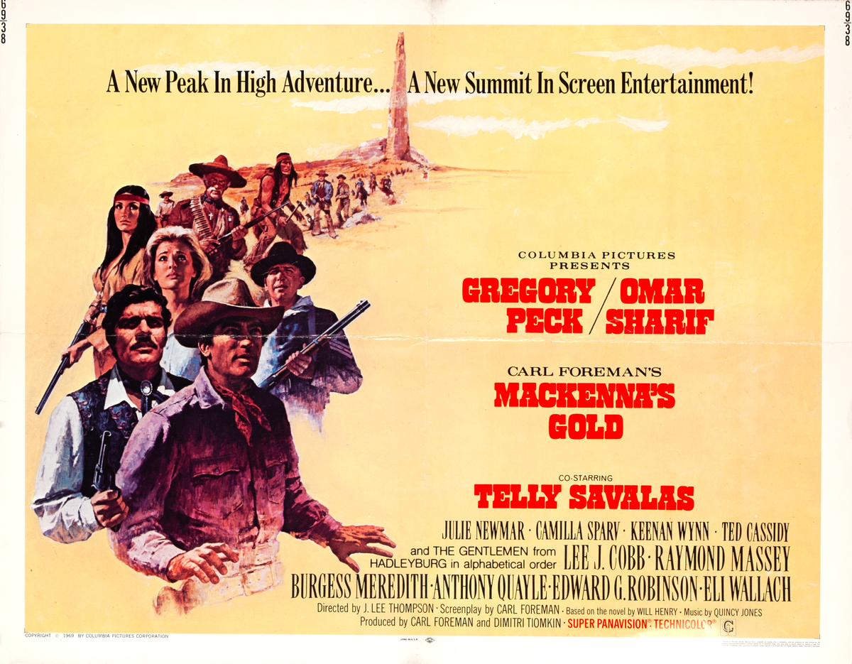 MacKenna's Gold, 1/2 Sheet Movie Poster