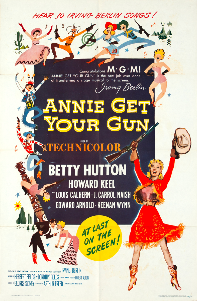 Annie Get Your Gun 1 Sheet Movie Poster  r62 