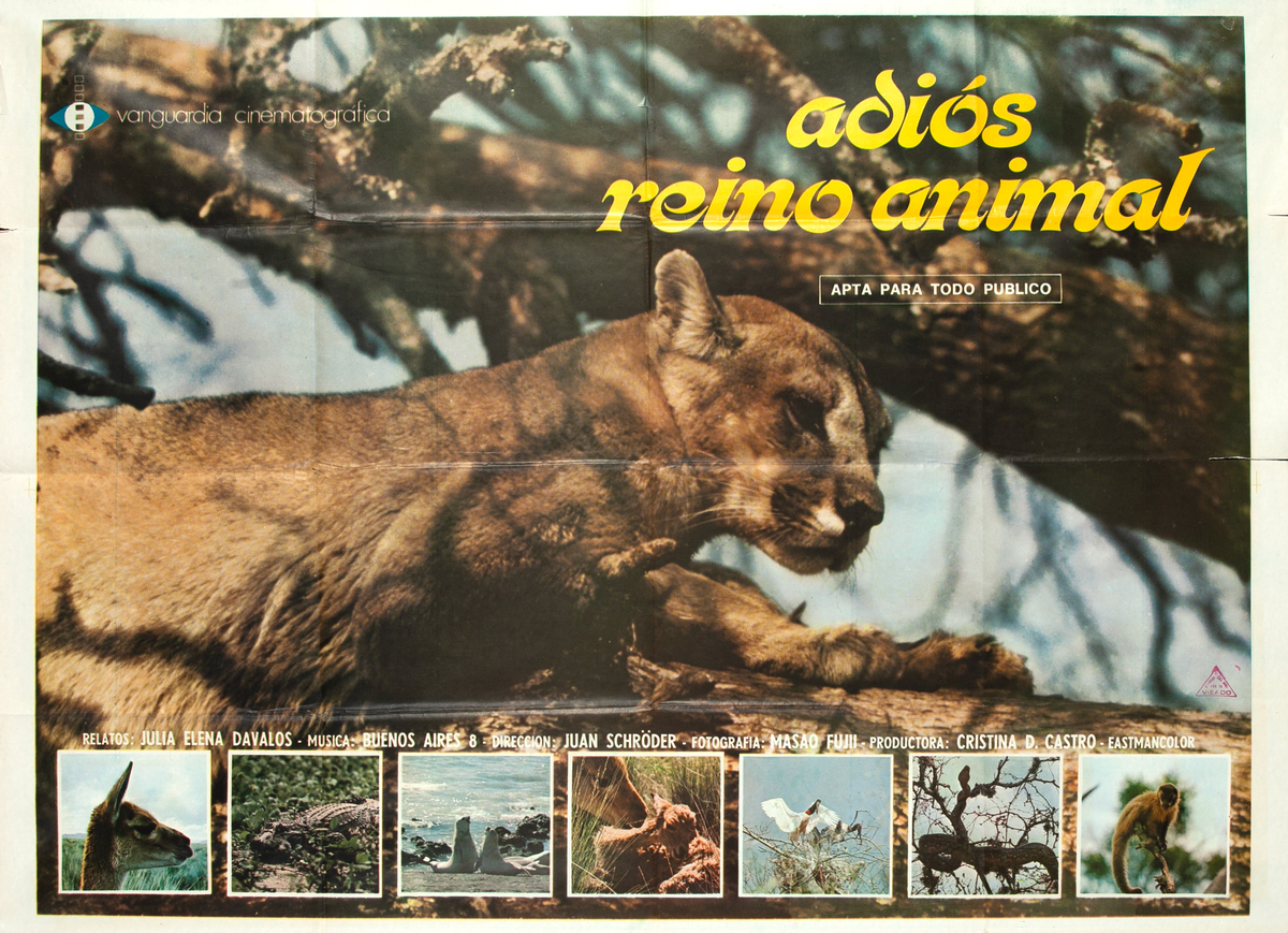 Adiós Reino Animal, Oversized Argentinian Movie Poster 