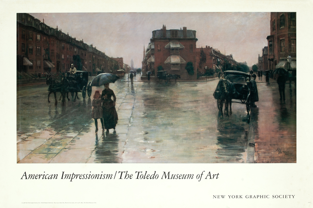 American Impressionism / The Toledo Museum of Art Original New York Graphic Society Poster