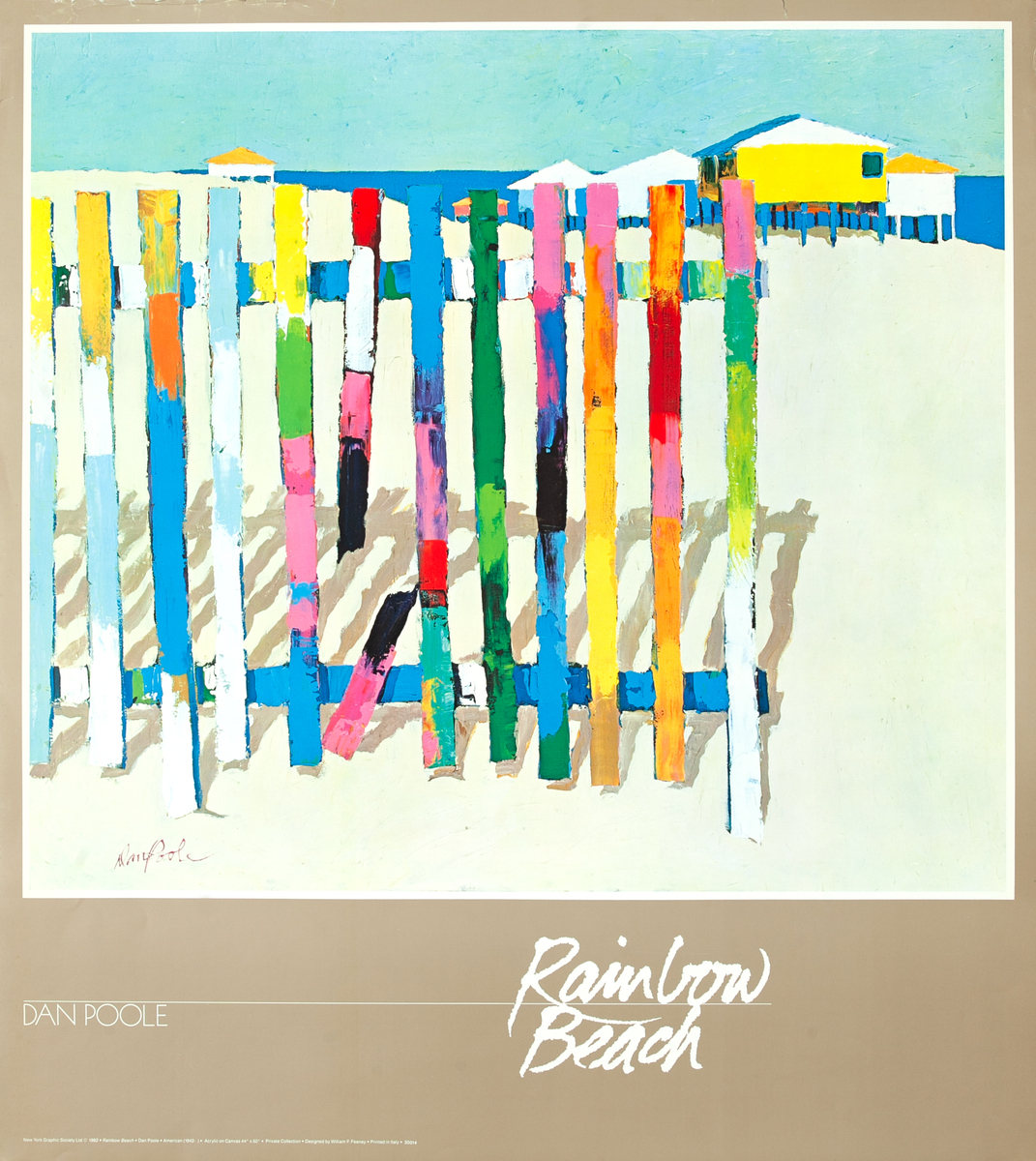 Rainbow Beach Original Dan Poole Poster