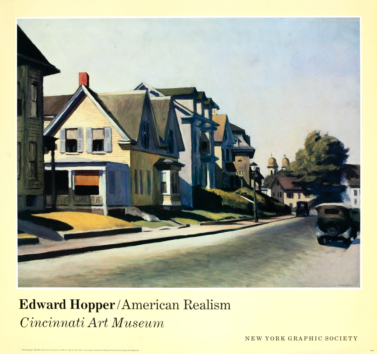 Edward Hopper American Realism Original Cincinnati Art Museum Poster