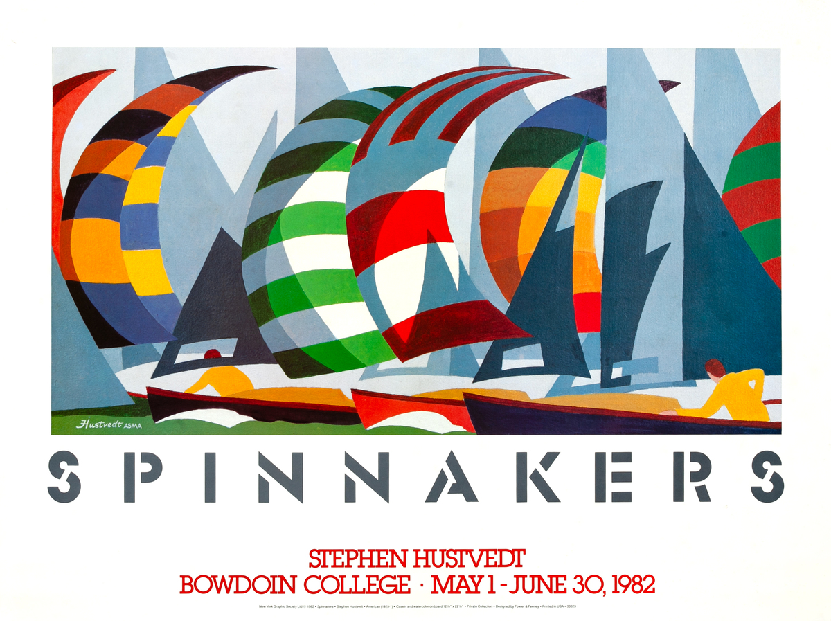 Spinnakers Original Bowdoin College Exhibition Poster