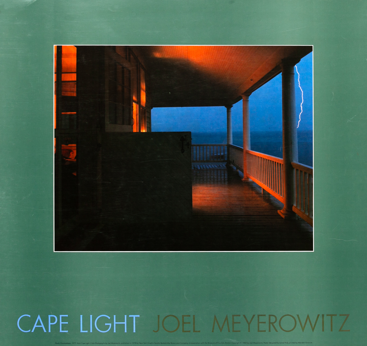 Cape Light Joel Meyerowitz Original Book Poster Green Porch