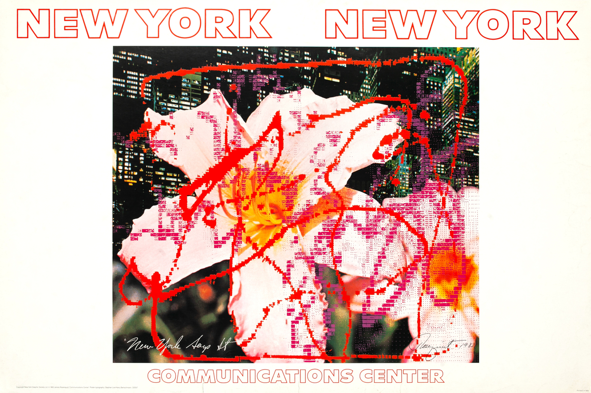 New York New York - Communications Center, Art Poster 