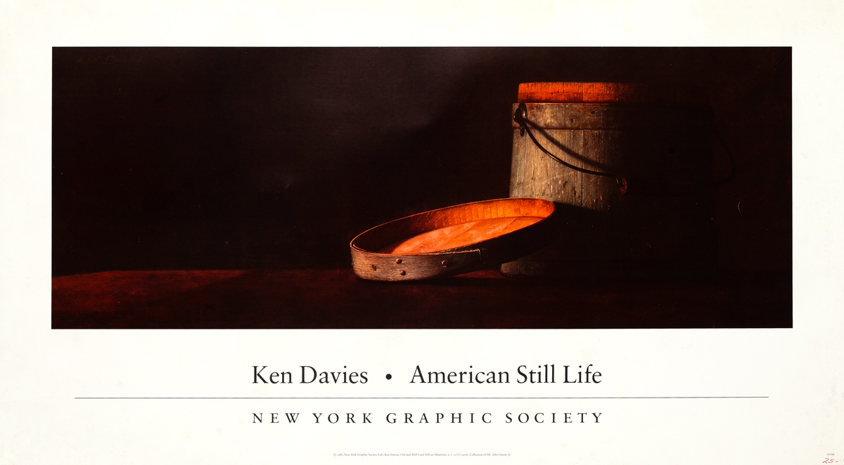 Ken Davies American Still Life Original New York Graphic Society Poster