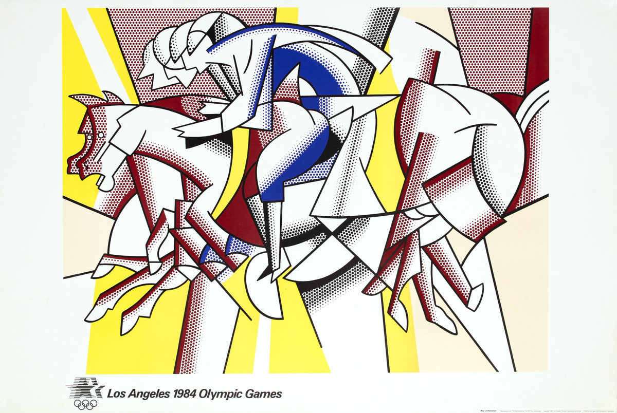 Los Angeles 1984 Olympic Games Original Poster - Lichtenstein 