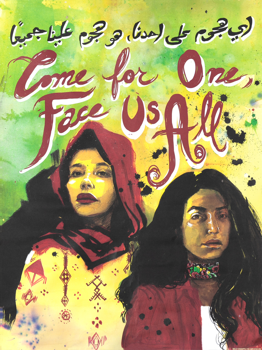 Come For One Face Us All Original Protest Poster