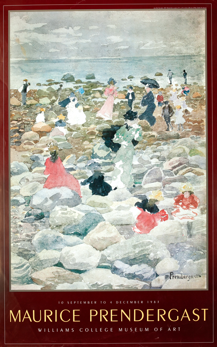 Maurice Prendergast Original Williams College Museum of Art Poster