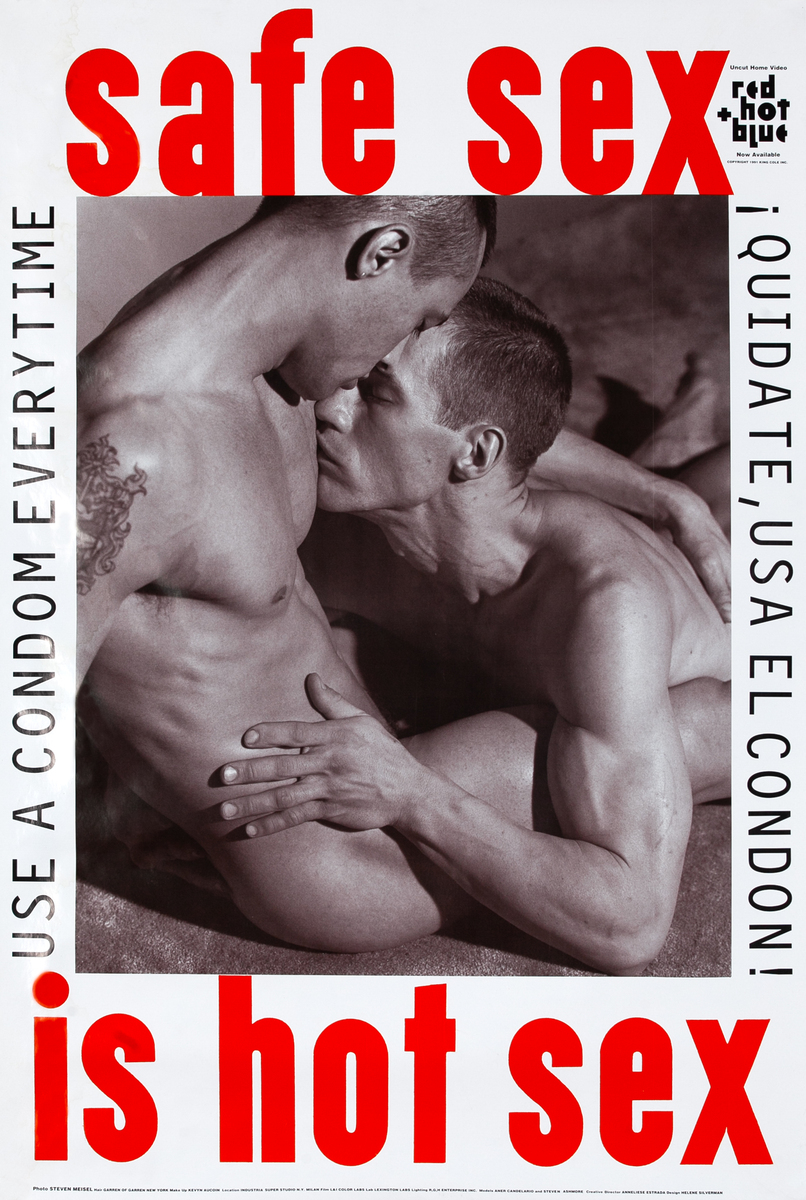 Safe Sex is Hot Sex Original AIDs Health Poster