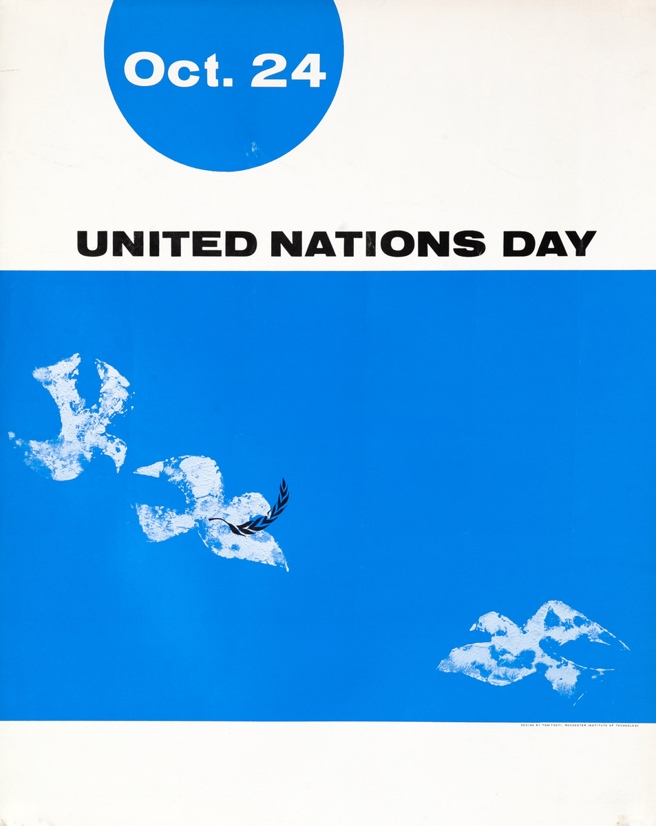 Oct. 24 United Nations Day Original UN Poster