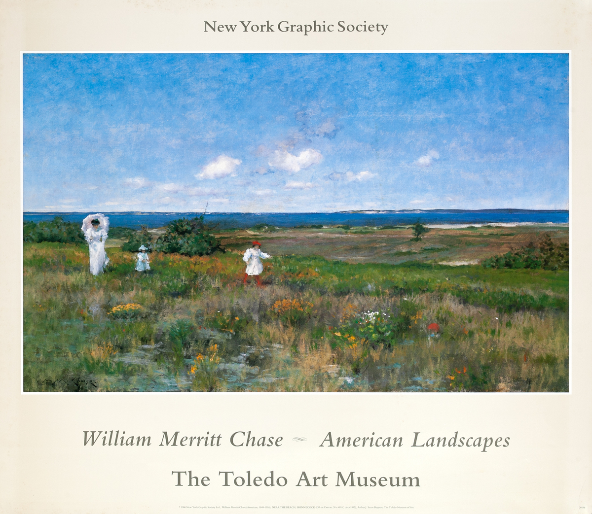 William Merritt Chase - American Landscape Original Toledo Art Museum Poster