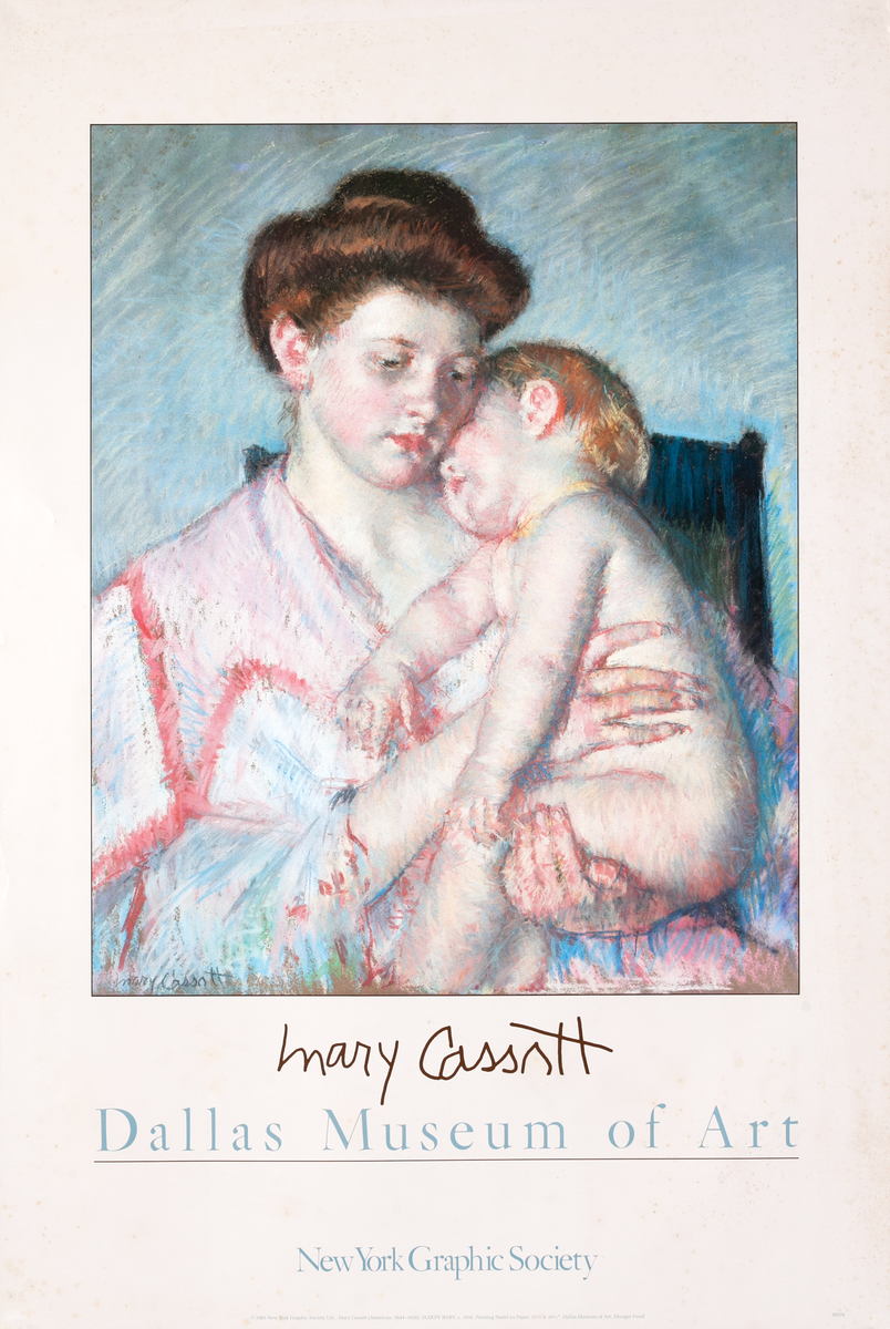 Mary Cassatt Original Dallas Museum of Art Poster