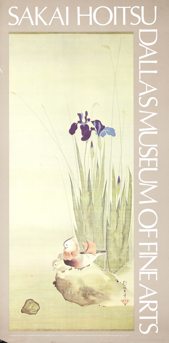 Sakai Hoitsu Original Dallas Museum of Fine Arts Poster