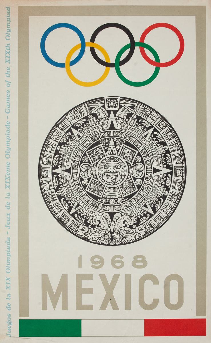 1968 Mexico City Summer Games Olympics Poster 