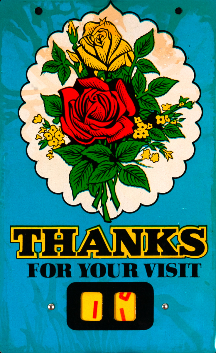 Thanks for your Visit  Indian Adjustable Calendar Yellow Red Rose