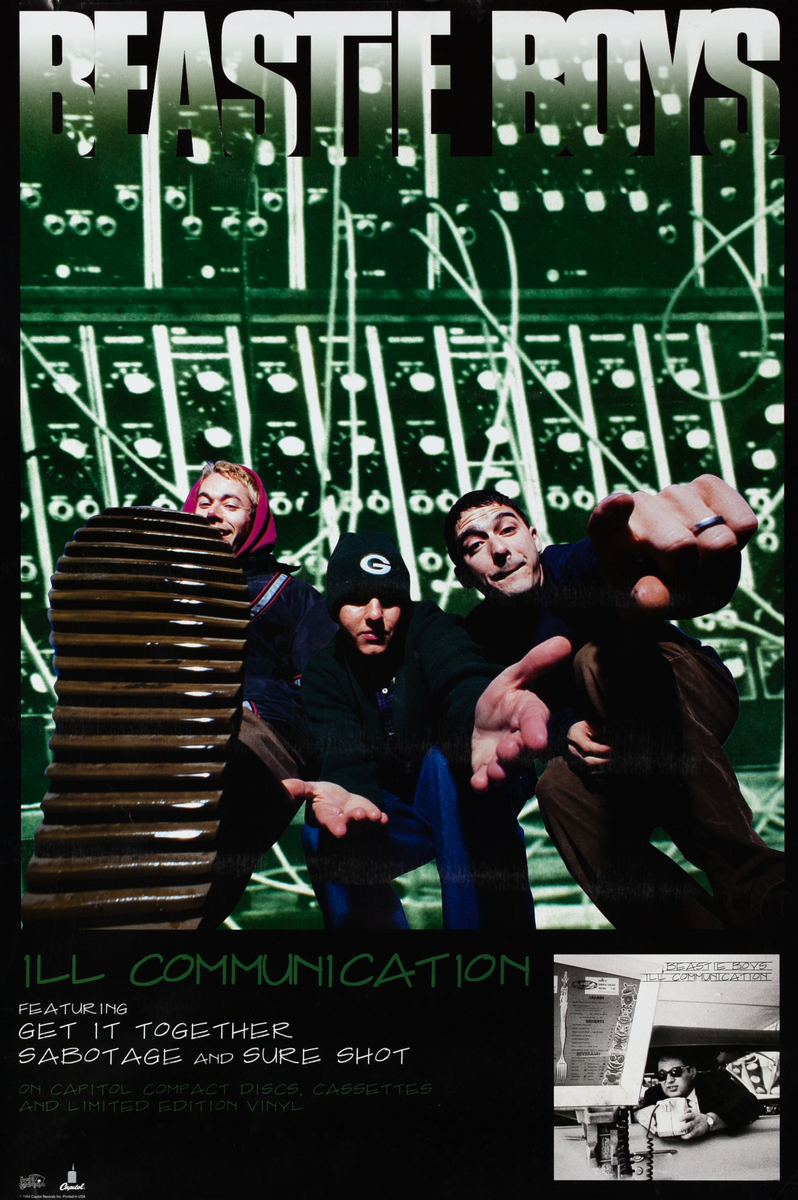 Beastie Boys Ill Communication Original Hip Hop Album Poster