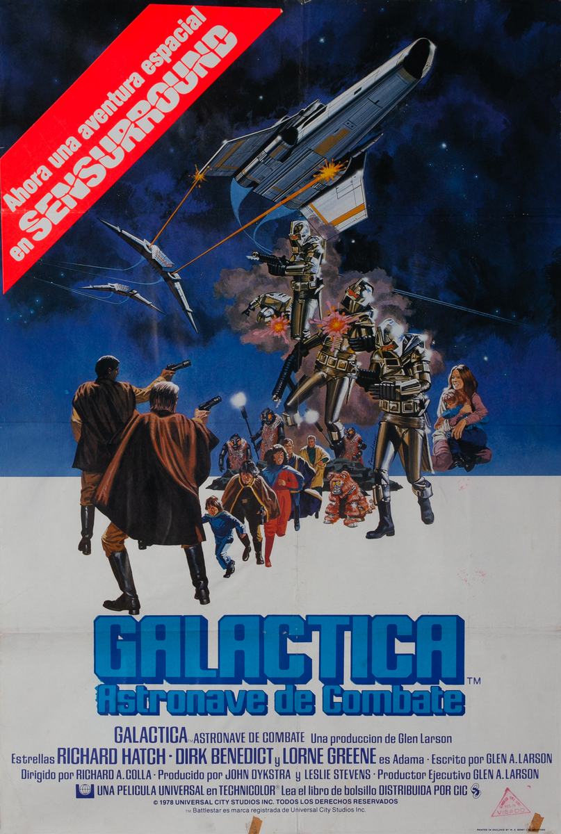 Battlestar Galactica 1 Sheet Spanish Movie Poster in Sensurround