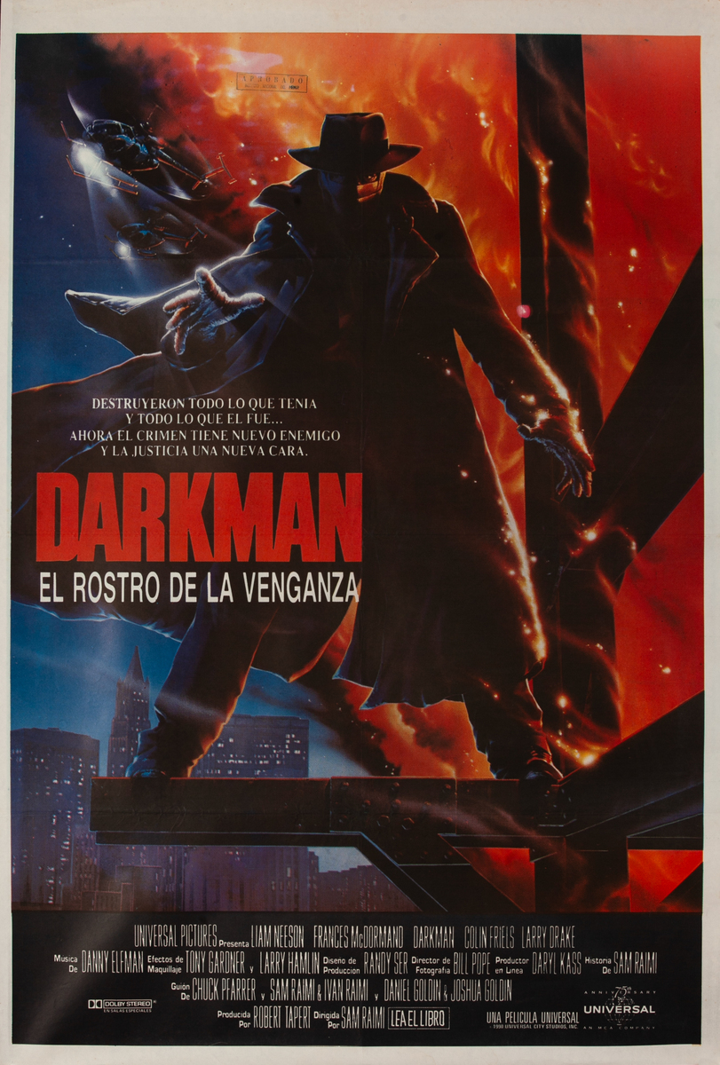 Darkman Argentiniean Movie Poster