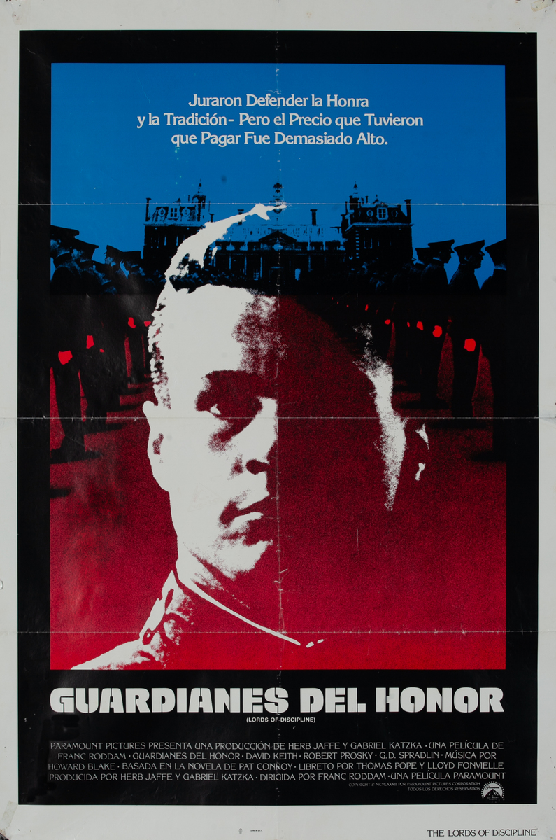 The Lords of Discipline Spanish 1 Sheet Movie Poster 